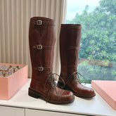 Army Boots Caramel Color Cowhide
